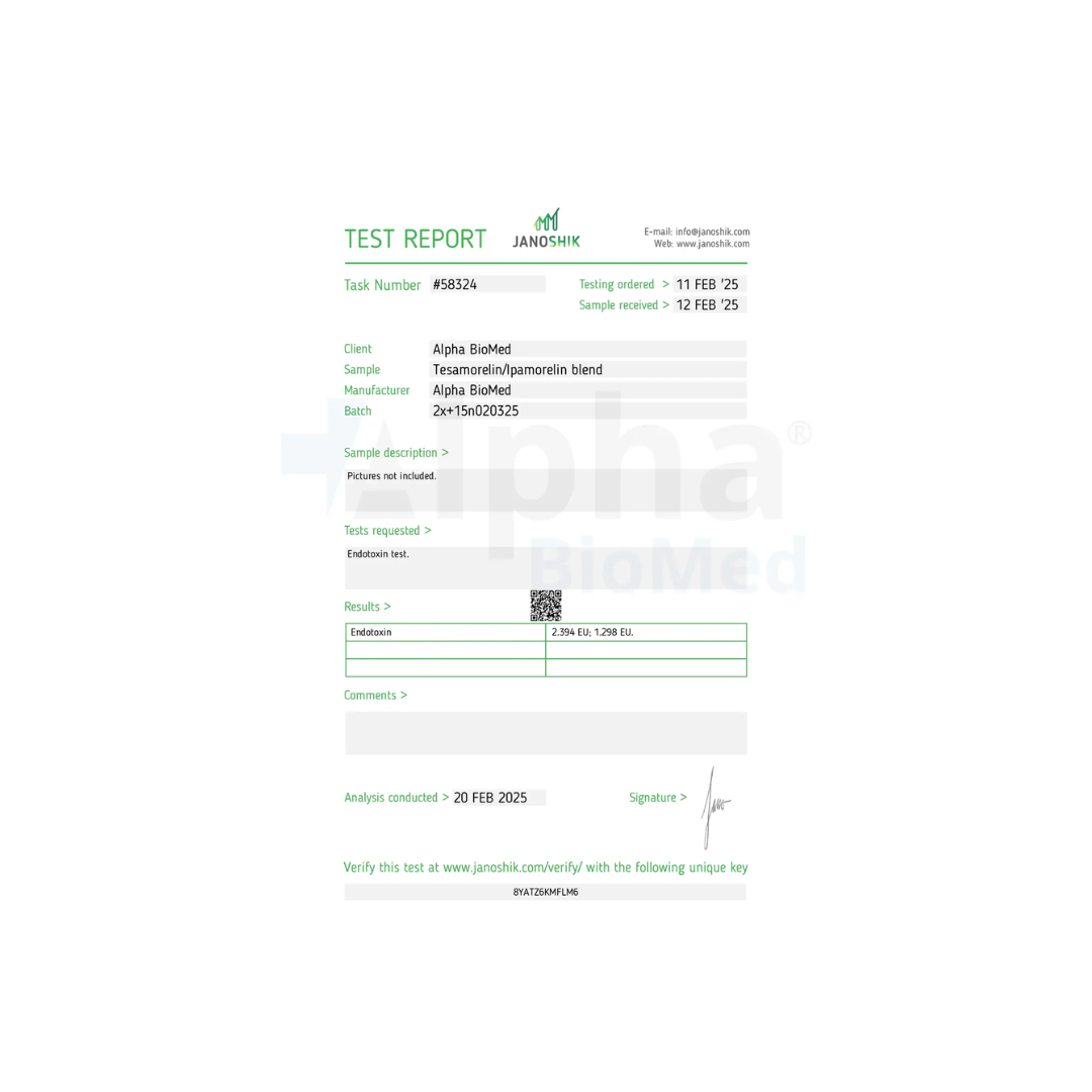 2X Blend Tesamorelin (5mg, 10mg) / Ipamorelin (5mg)