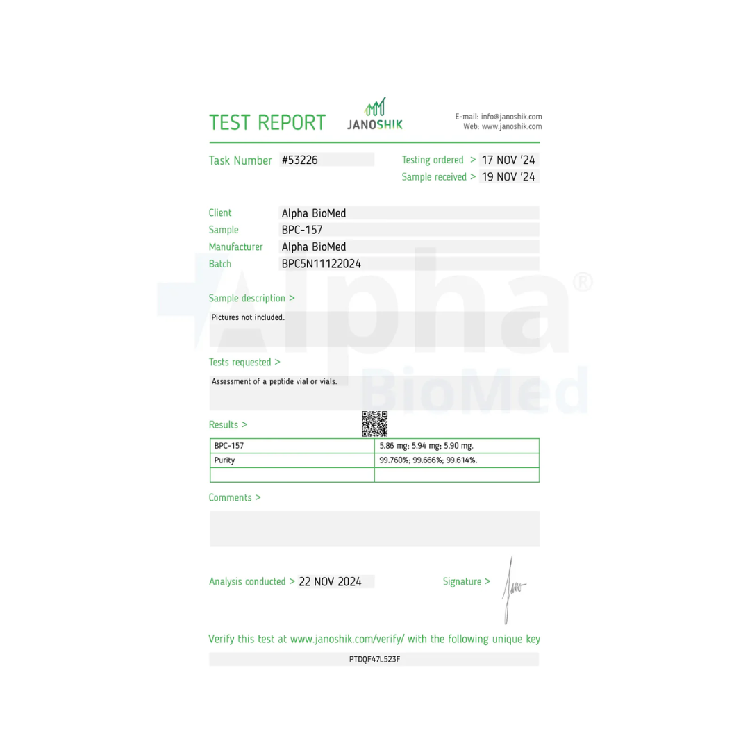 BPC-157 (5mg, 10mg, 20mg)