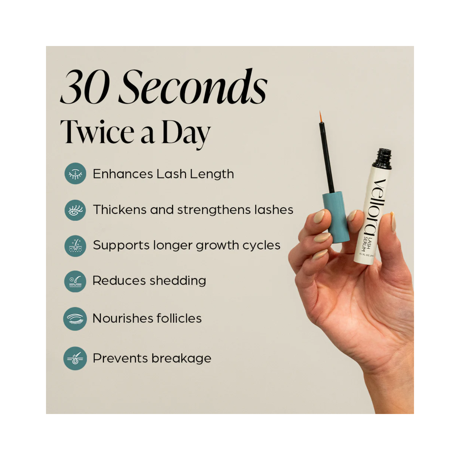 Vellora Lash Serum (3mL in one tube)