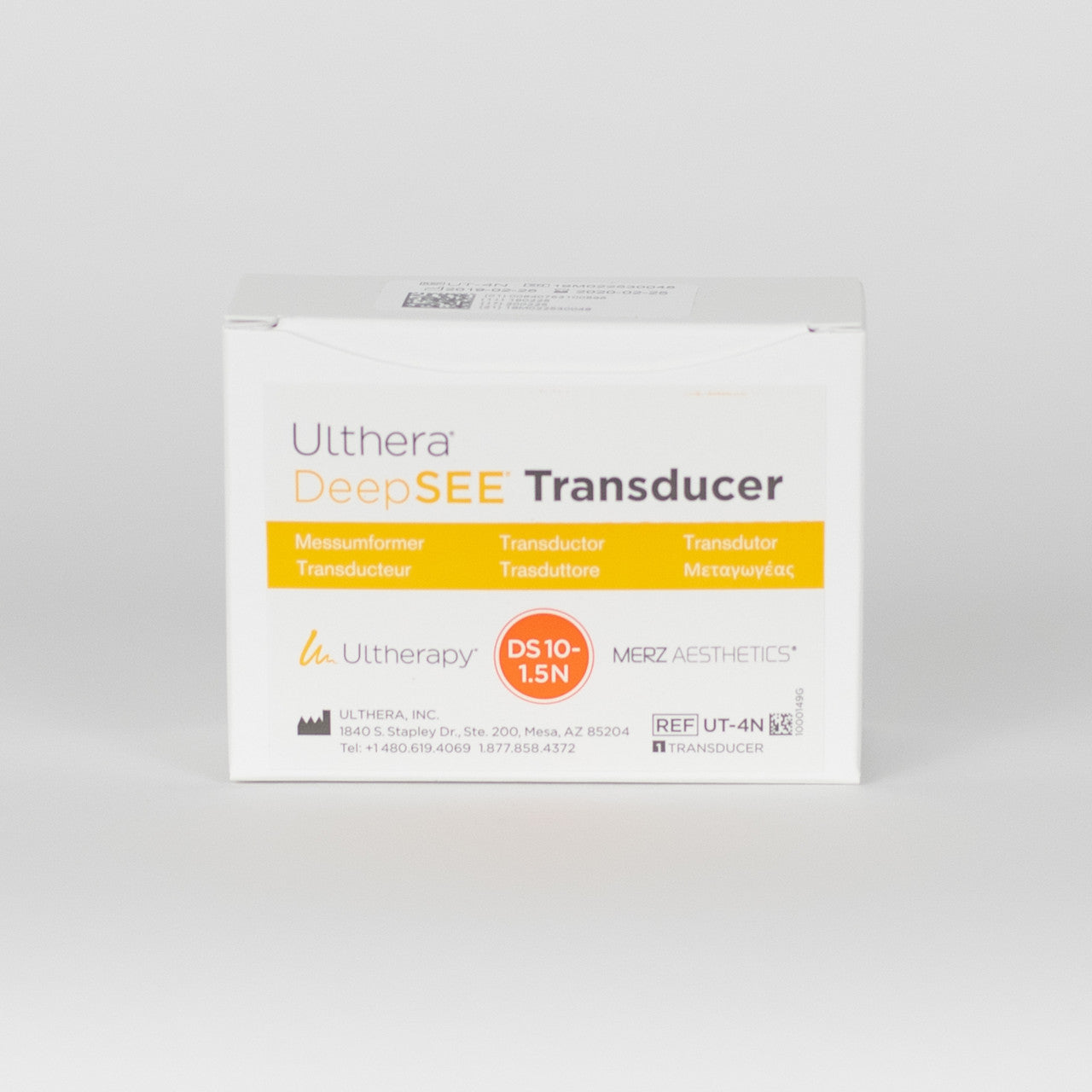 Ulthera DeepSEE DS 10 - 1.5 Narrow (Orange) Transducer Box Image